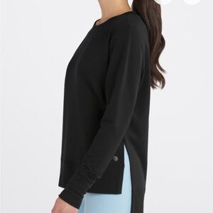 Luxe Long Sleeve Pullover Split Hem